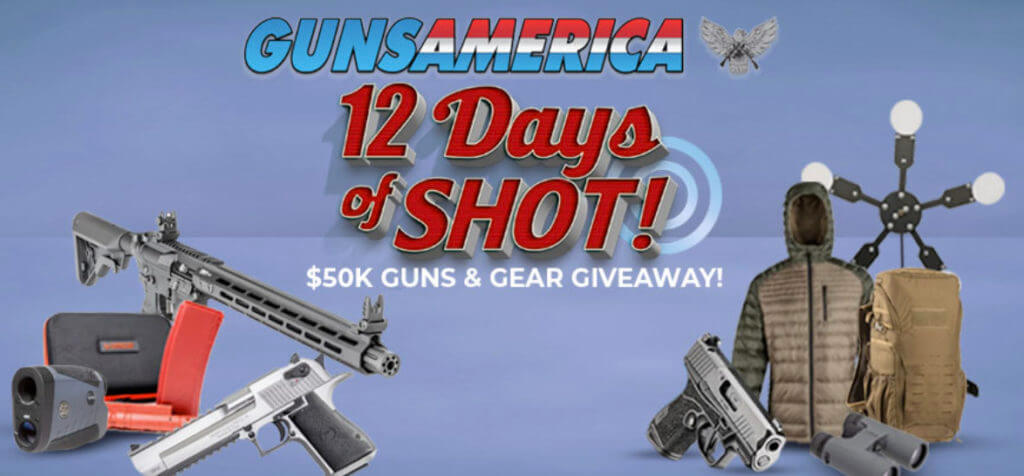 Today Kicks Off the First Day of GunsAmerica’s 12 Days of SHOT Giveaway -- K in Guns & Gear!