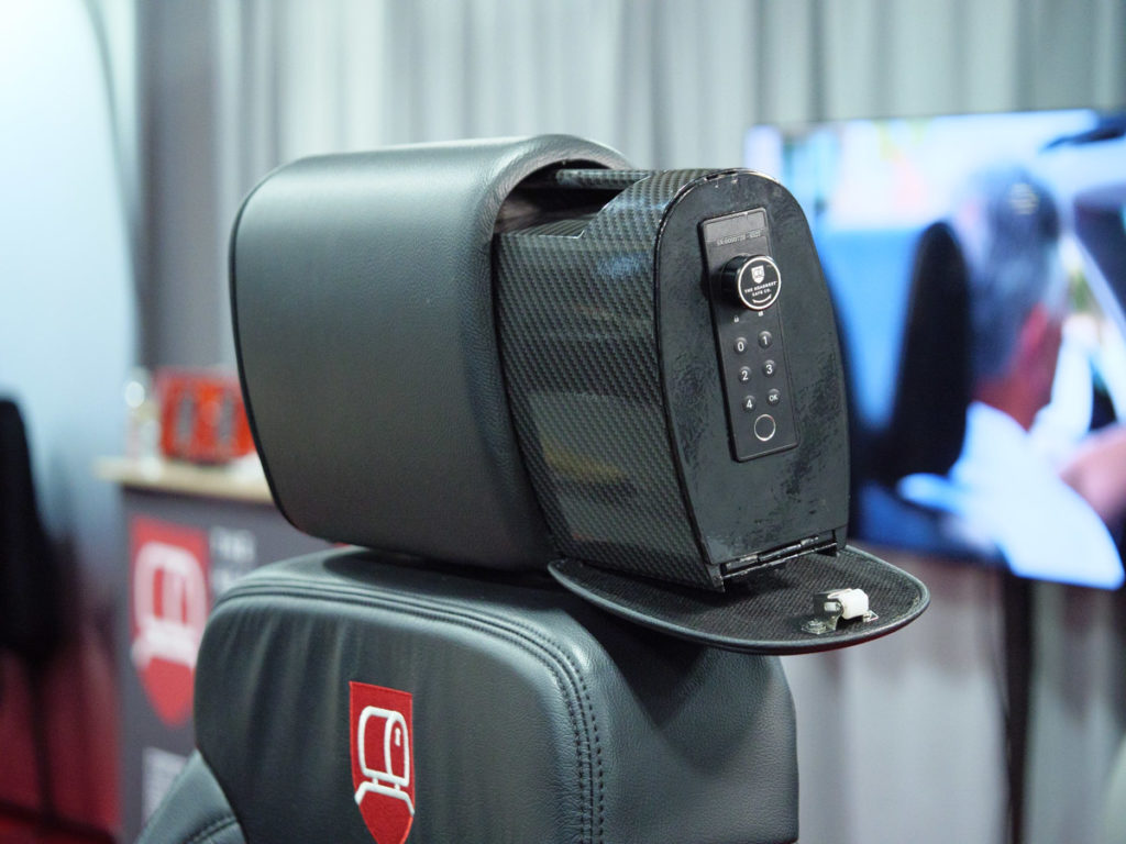 Safely Conceal on the Go with a Headrest Safe -- SHOT Show 2023