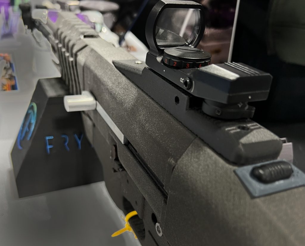 The Brujeria Rifle w/ Electromagnet Recoil Reduction from Fry Tech -- SHOT Show 2023