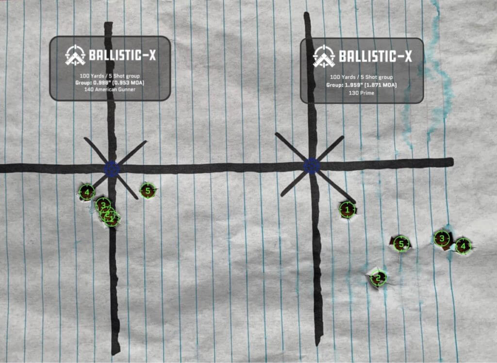 Accuracy test of Bergara MgLite in 6.5 Creedmoor using Hornady and Prime ammunition.