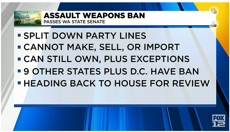 WA Dems Force Partisan 'Assault Weapon' Ban Through Senate