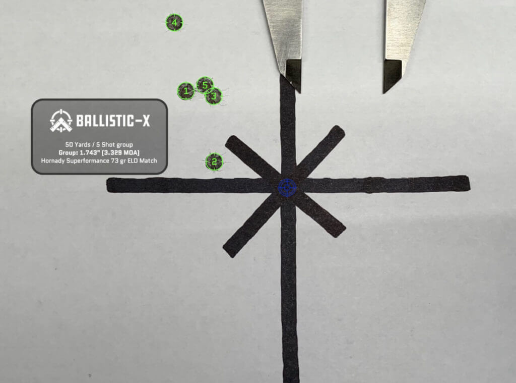 Scar 15P accuracy with Hornady Superformance ammo.