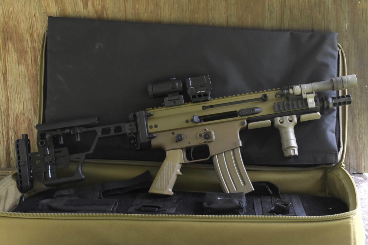 FN Scar 15P in soft case