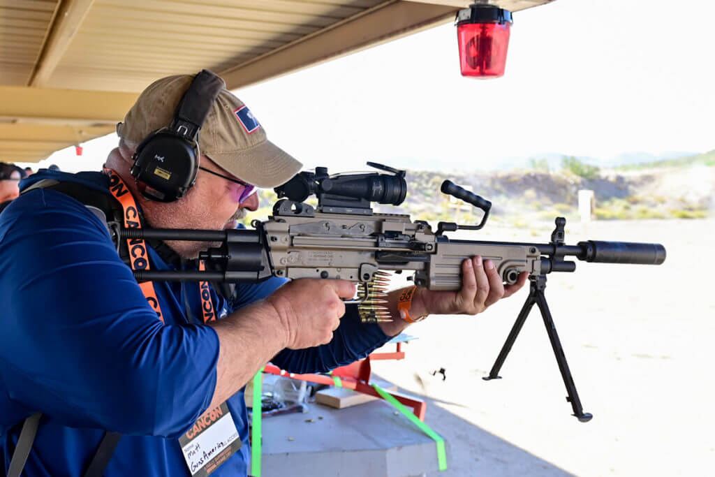 M249 LMG in 300 blk at CANCON.