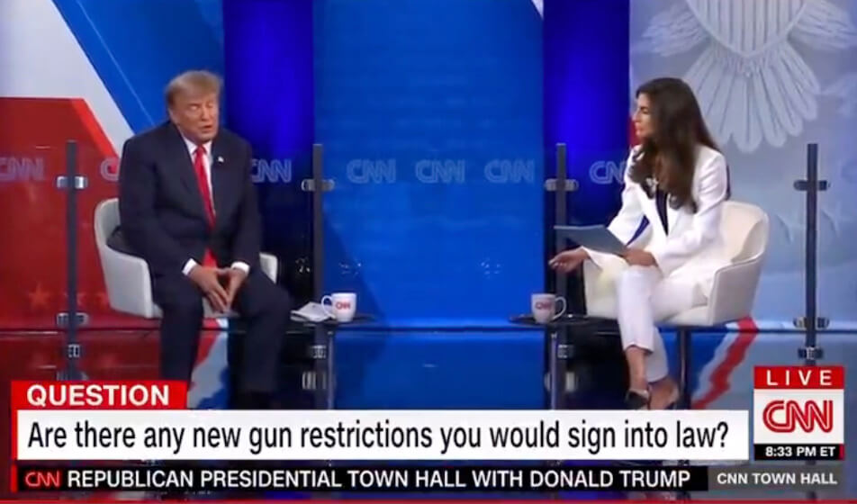 Trump Defends 2A, Calls for Hardening Schools at CNN Town Hall