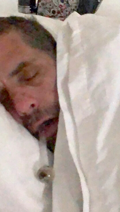 Hunter Biden sleeping with a crack pipe.