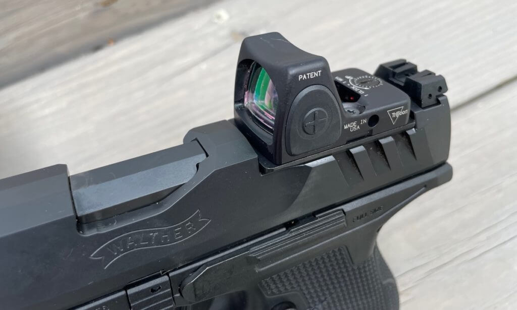 Walther PDP 4.5" equipped with a Trijicon RMR Type 2.