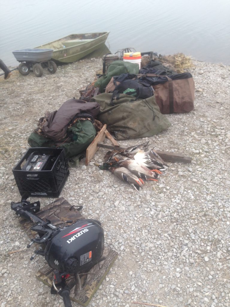 All the gear a hunter has to haul