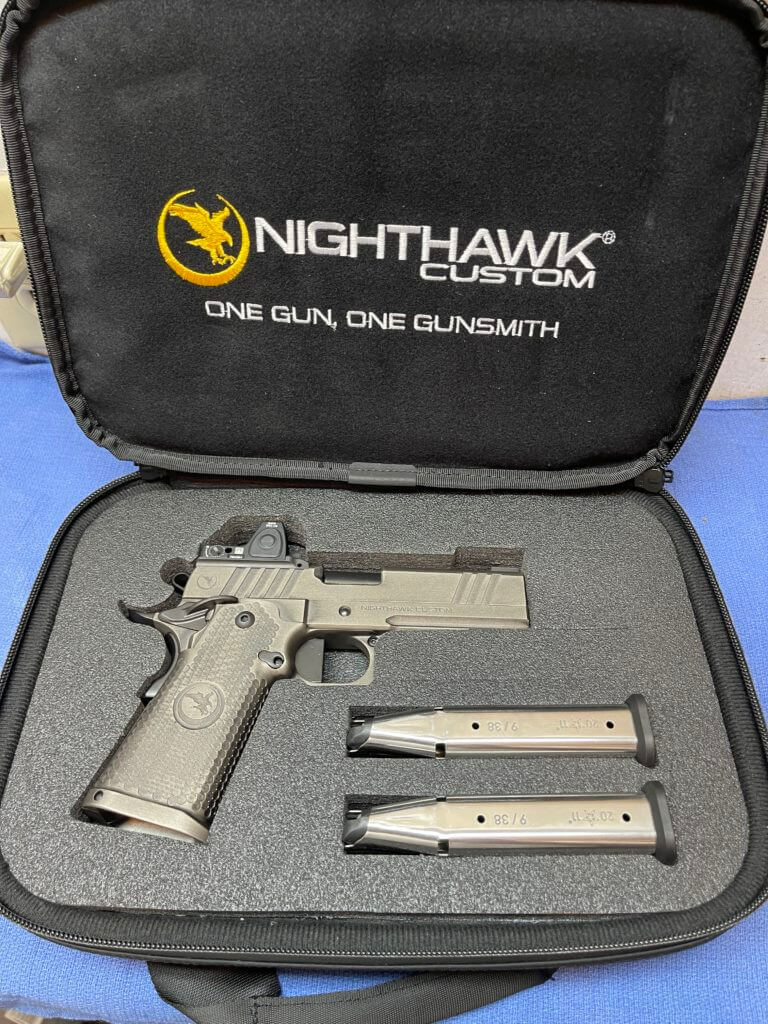 Nighthawk TRS DS in case with 2 magazines