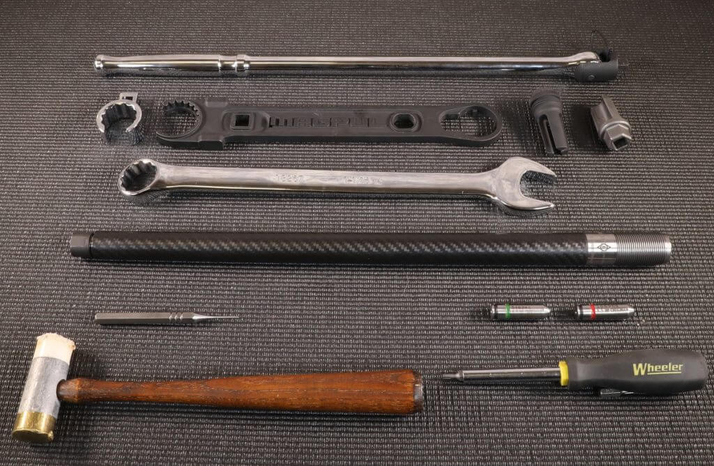 Tools for installing the Helix 6 carbon fiber barrel