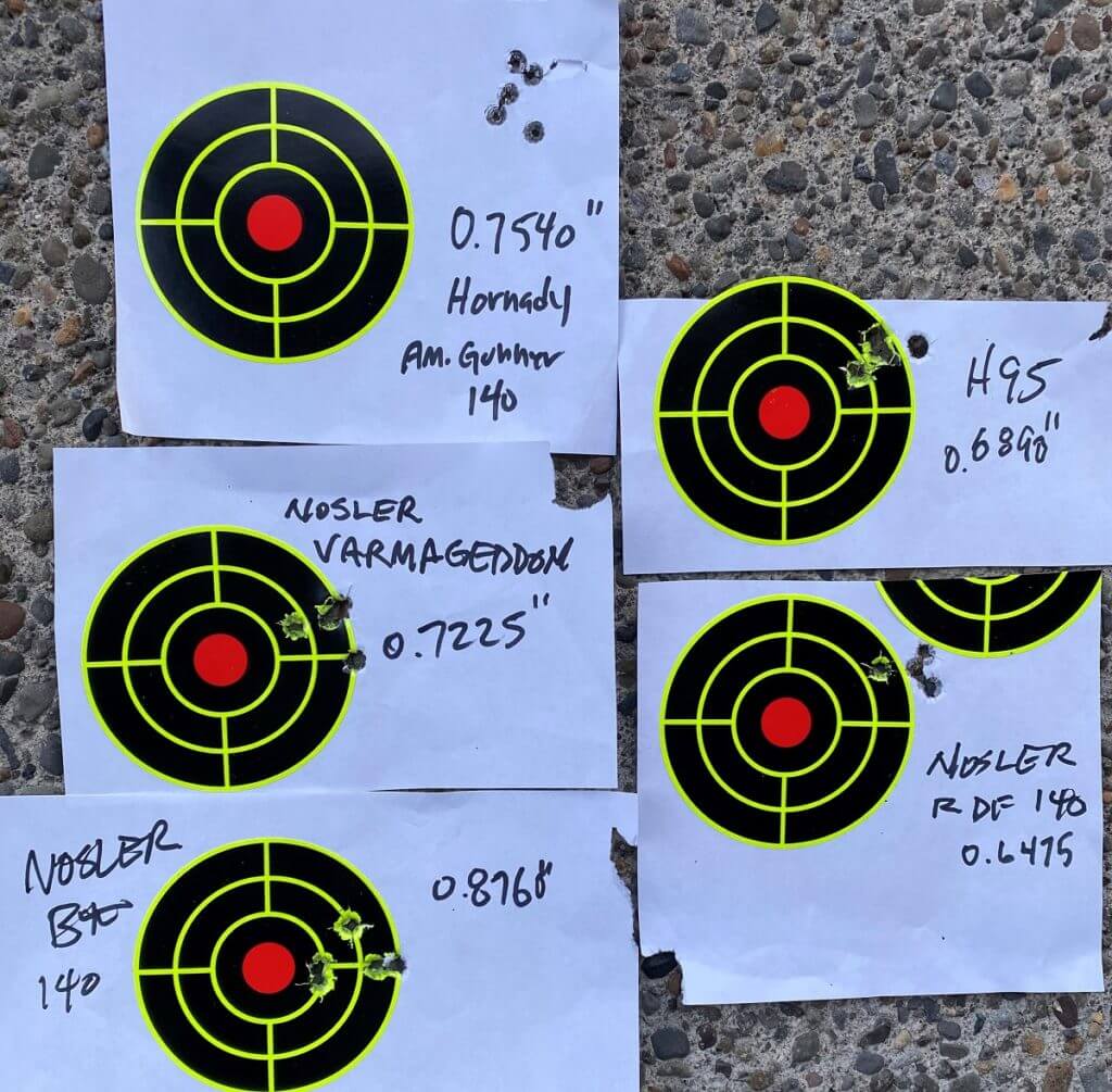 Accuracy using the Helix 6 carbon fiber barrel