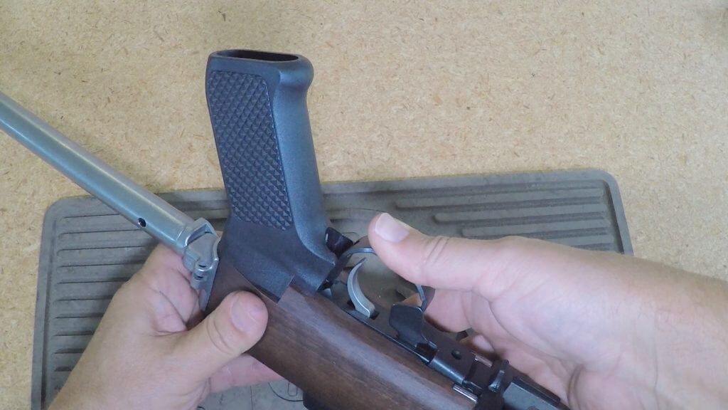 Installing Samson A-TM stock on a Ruger Mini-14 Ranch Rifle.