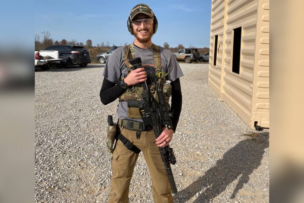 Smiling after a successful 5K run & gun hosted by Battle Springs Ranch