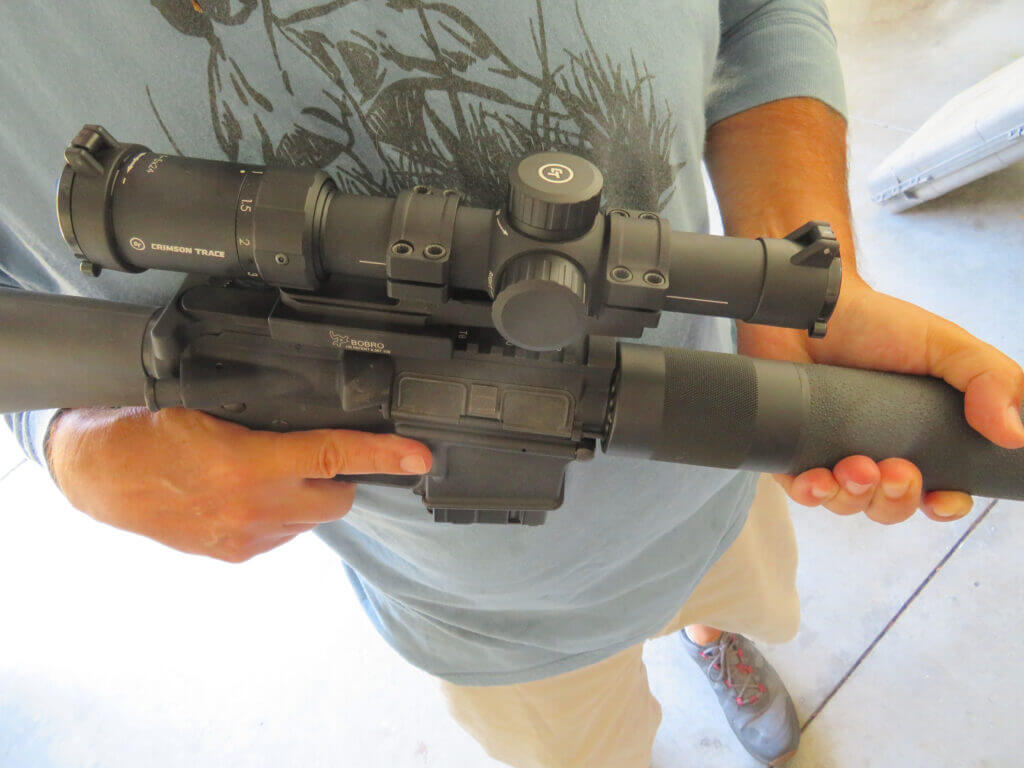  Low Power Variable Optic offers features of a red dot and a  riflescope. 