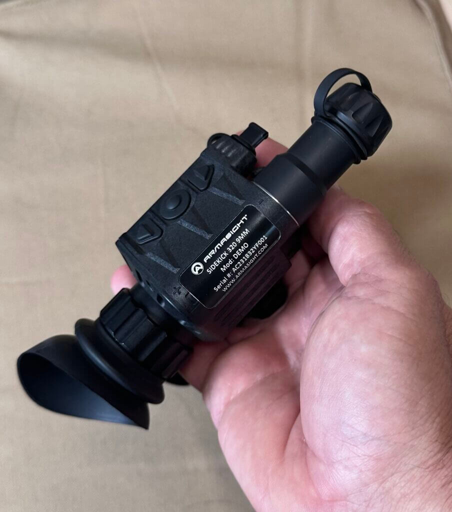 thermal scope in hand