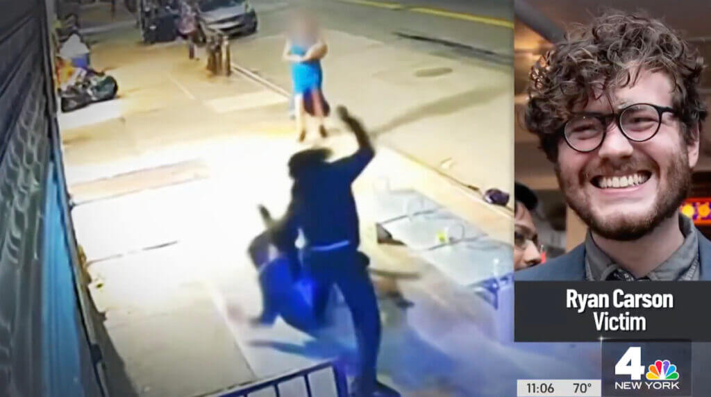 Footage of community activist Ryan Carson.