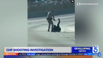 A CHP officer fatally shoots a man armed with a taser.
