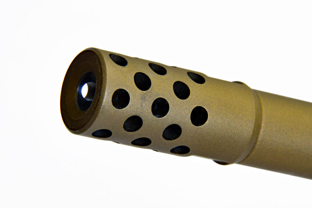 Cerakote finish, radial muzzle brake.