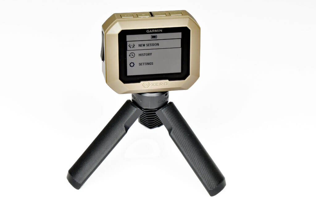 Garmin Xero C1 Pro Chronograph with tripod