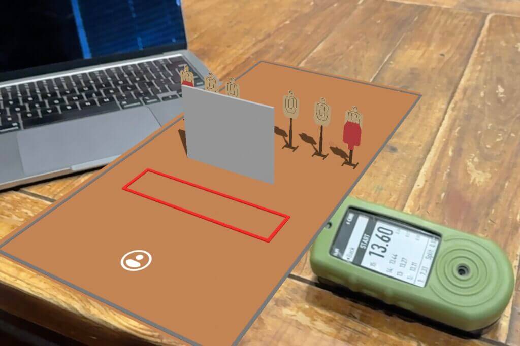 AR stage showing up on my phone screen when pointing at my coffee table