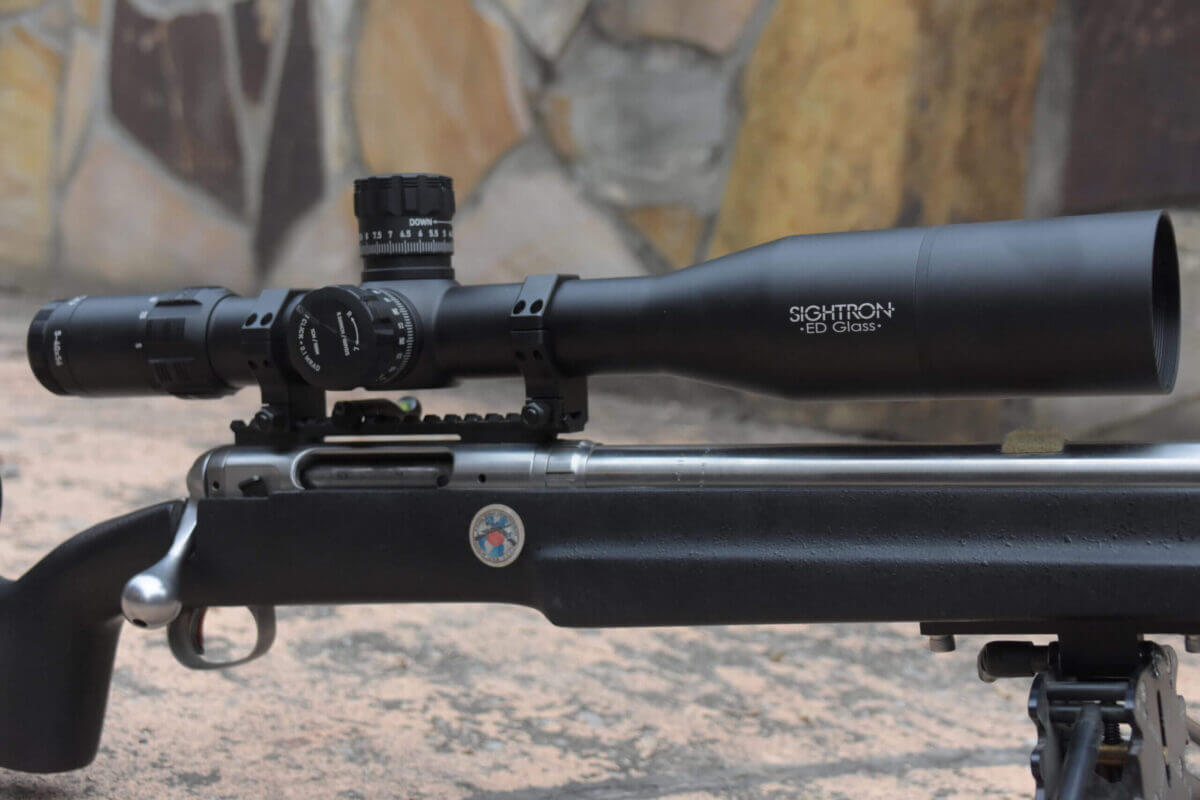 Sightron SVIII mounted on a rifle