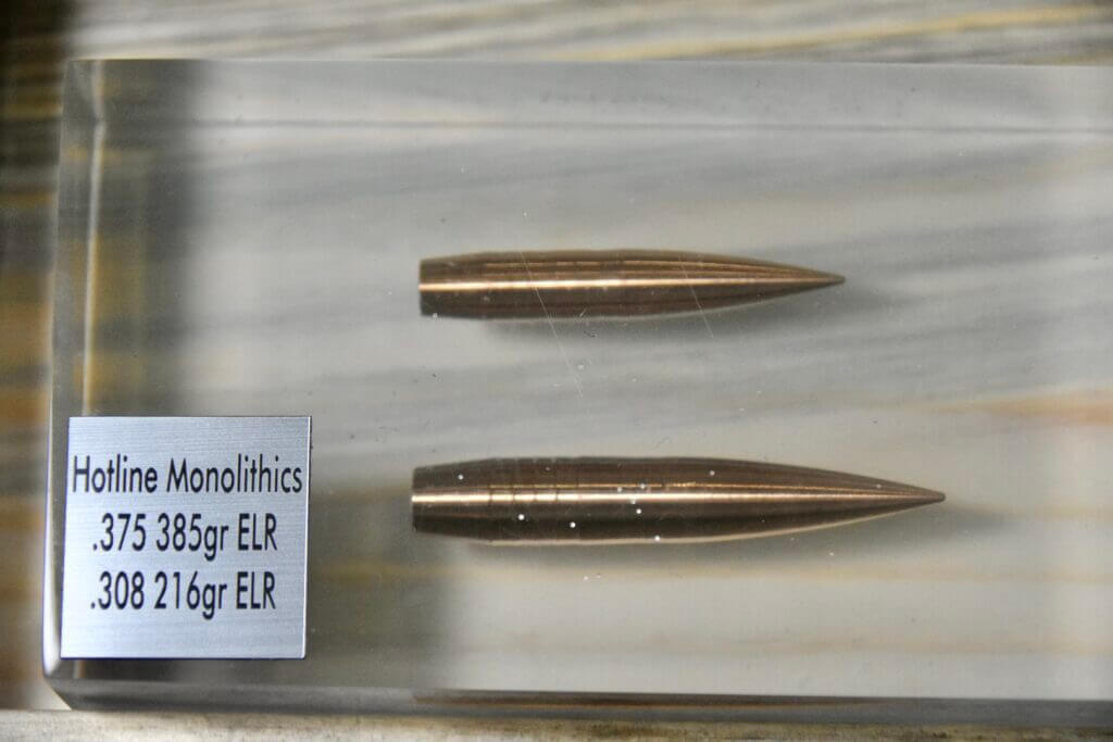 Bullets are suspended in Gel.