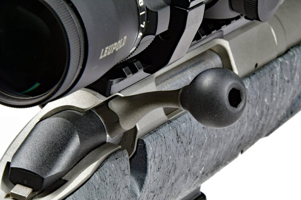 Ruger’s American Gen 2 Rifle, oversized bolt handle with 70-degree throw.