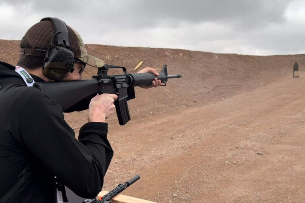 Sending a few rounds downrange with the XM15A2