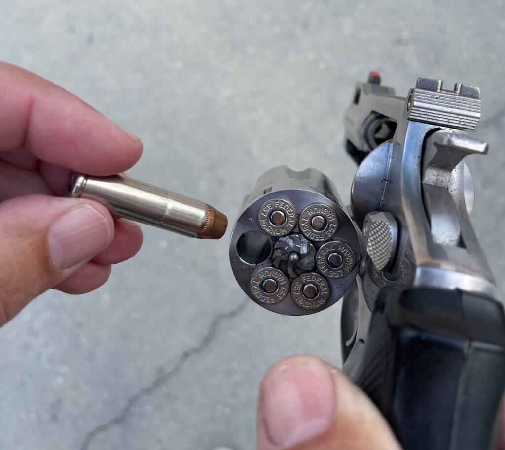 Revolvers have a limited budget when it comes to ammo capacity.