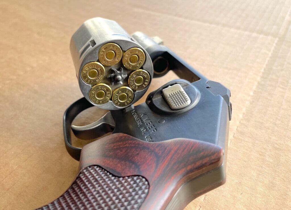 357 caliber Magnum ammo in a Kimber K6