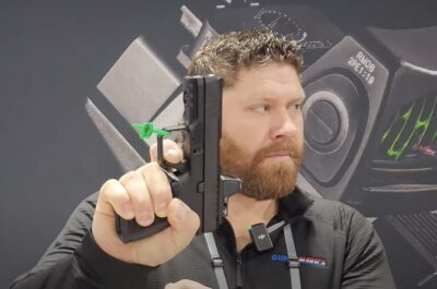 True with the RM1C pistol at SHOT Show 2024.