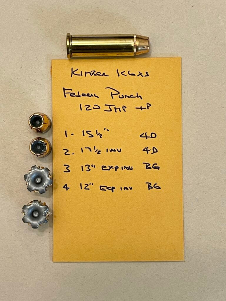 Federal Punch 120 gr. +P JHP bullets