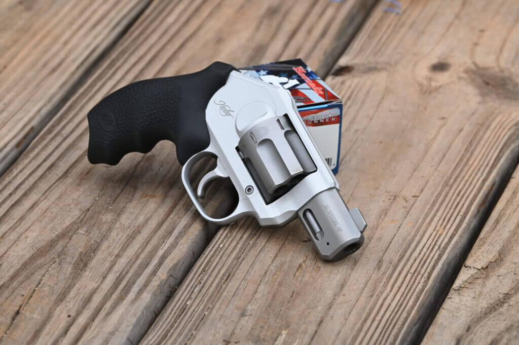 Kimber K6xs compact revolver on wooden table