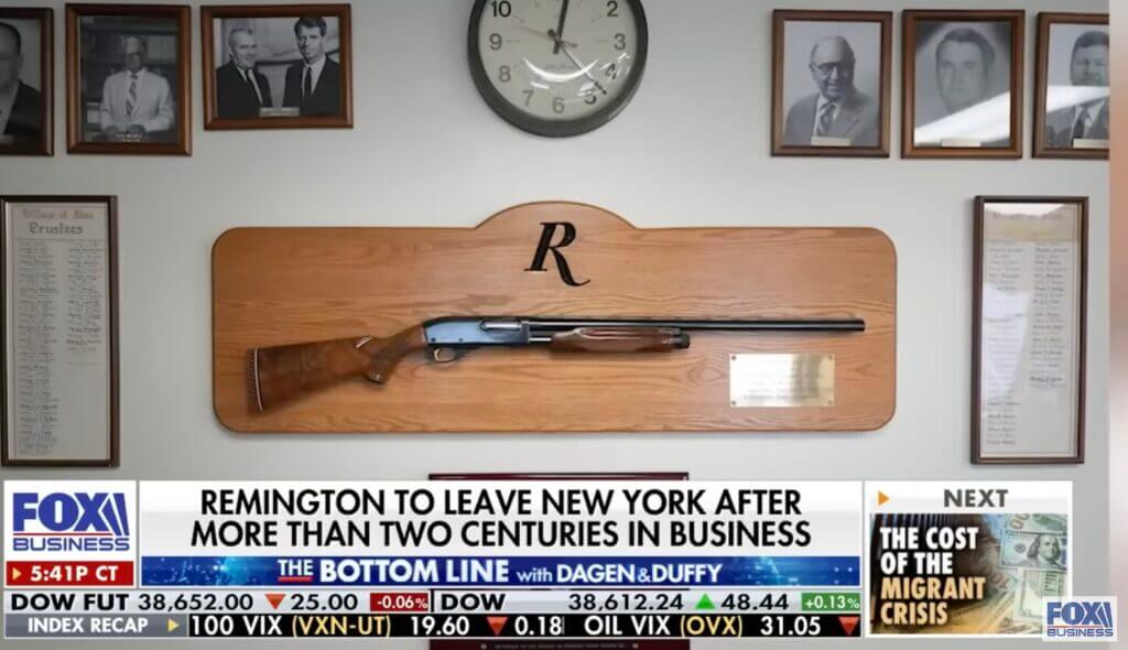 Remington leaves the small town of Ilion, NY.