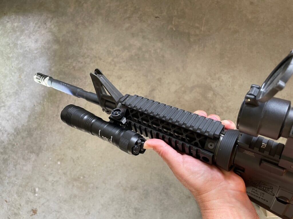 Streamlight Protac 2.0 Tactical Light mounted on an AR15