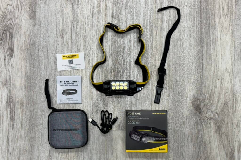 Unboxing a headlamp