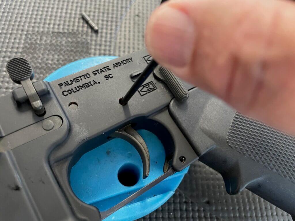 trigger pin install on AR15