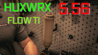 The brand-new HUXWRX Flow 5.56 TI suppressor.