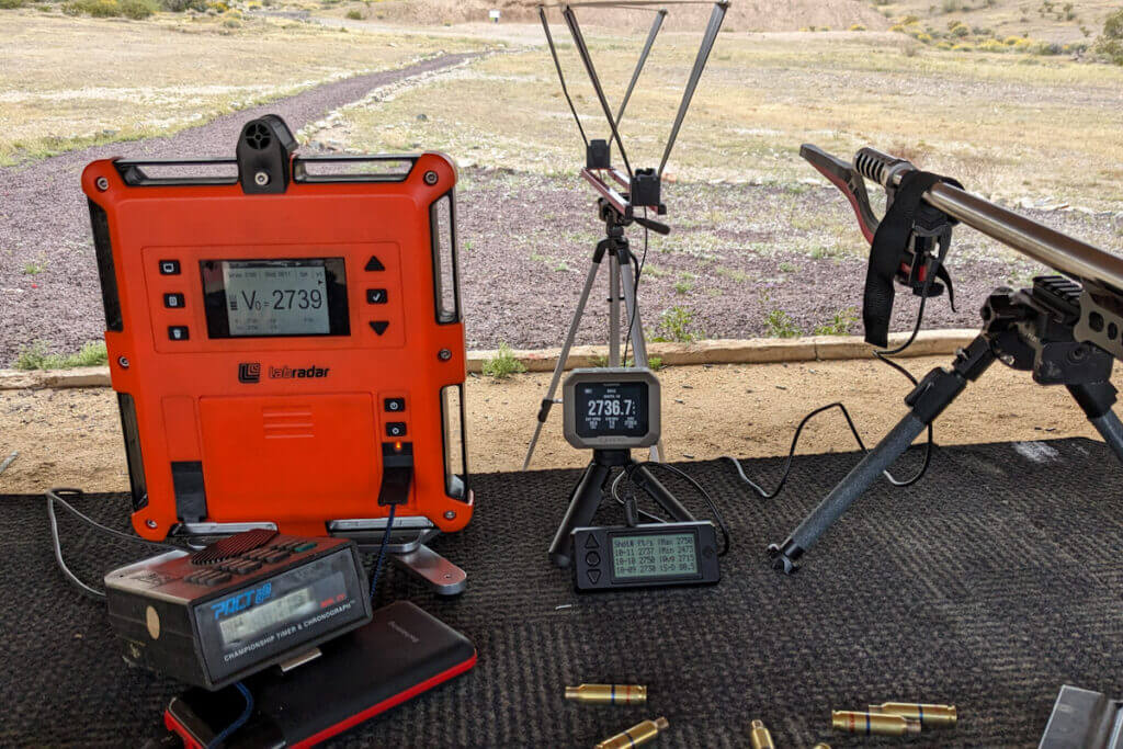 Four types of chrono readers at the range