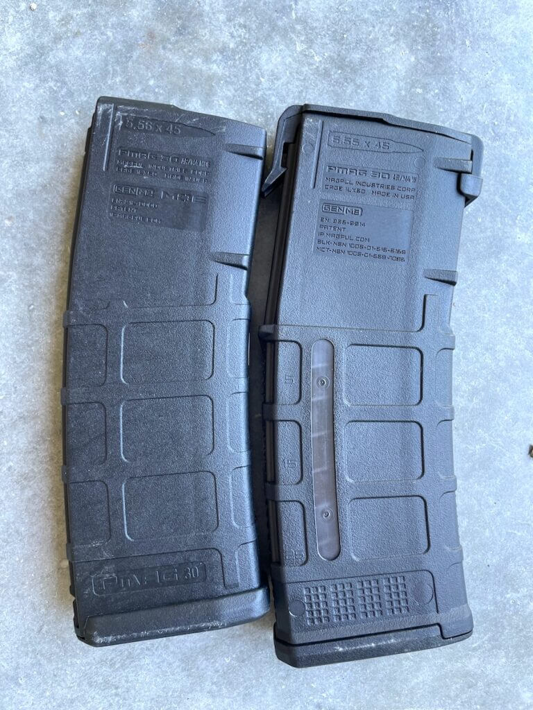 Magpul Gen M2 and Gen M3 magazines