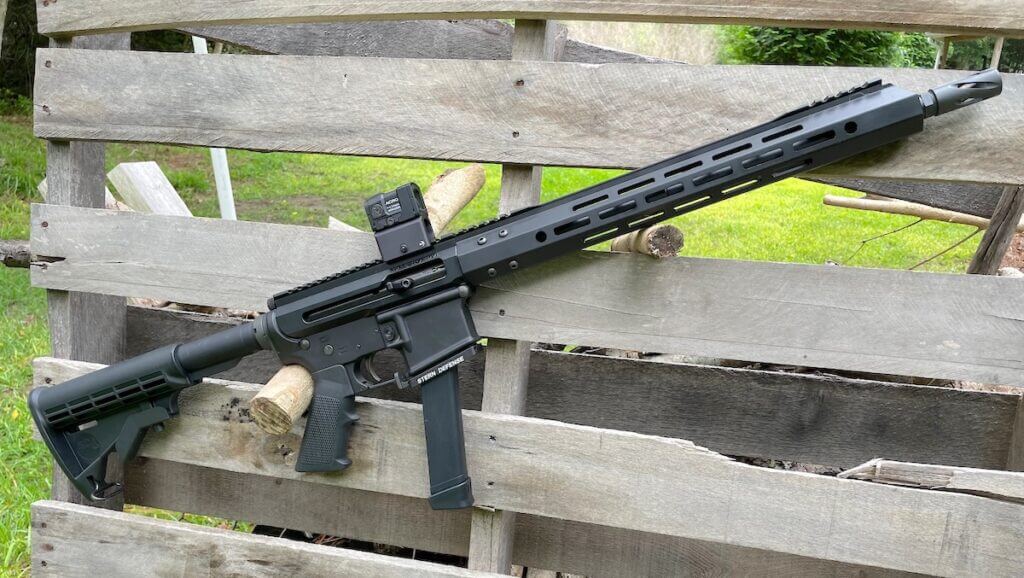 an ar15 converted to shoot 9mm