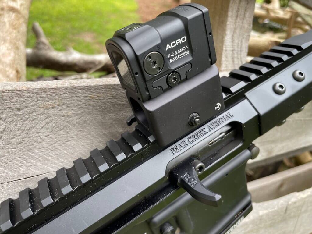 aimpoint ACRO P-2 on Bear Creek Arsenal 9mm upper