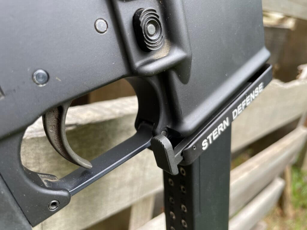 stern defense magwell adapter has its own magazine release