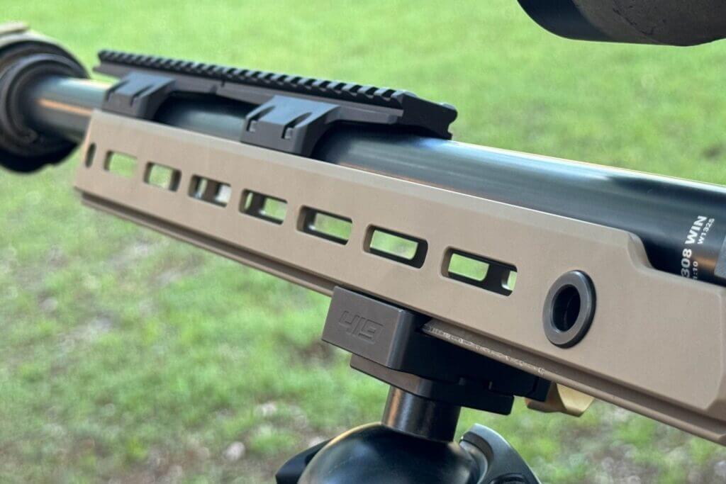 steel QD inserts on handguard