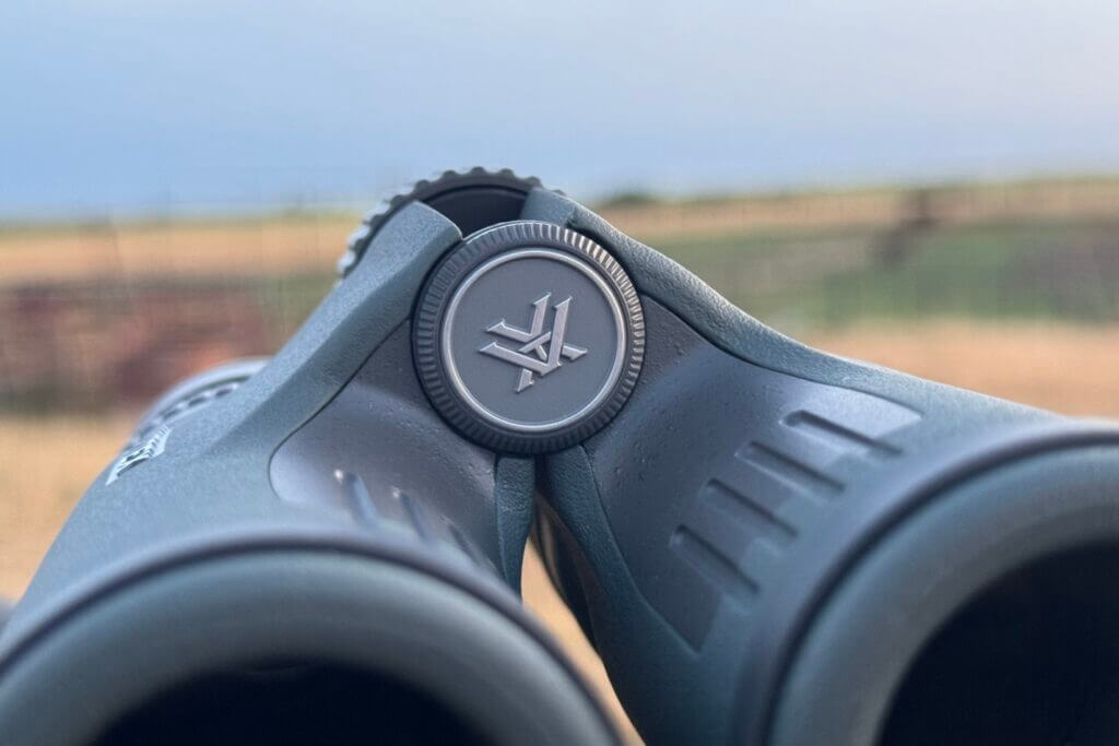 Threaded cap on Vortex binoculars