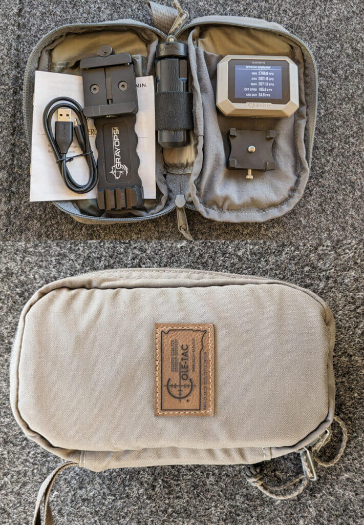 Cole-Tac bag to hold chronograph