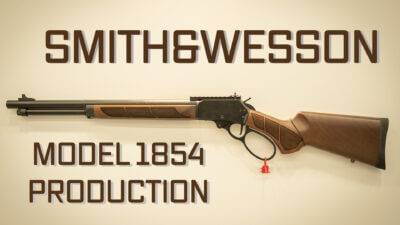 A Smith & Wesson Model 1854 Production on a wall.