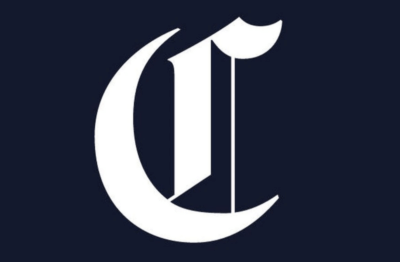 The logo for the Chicago Tribune.