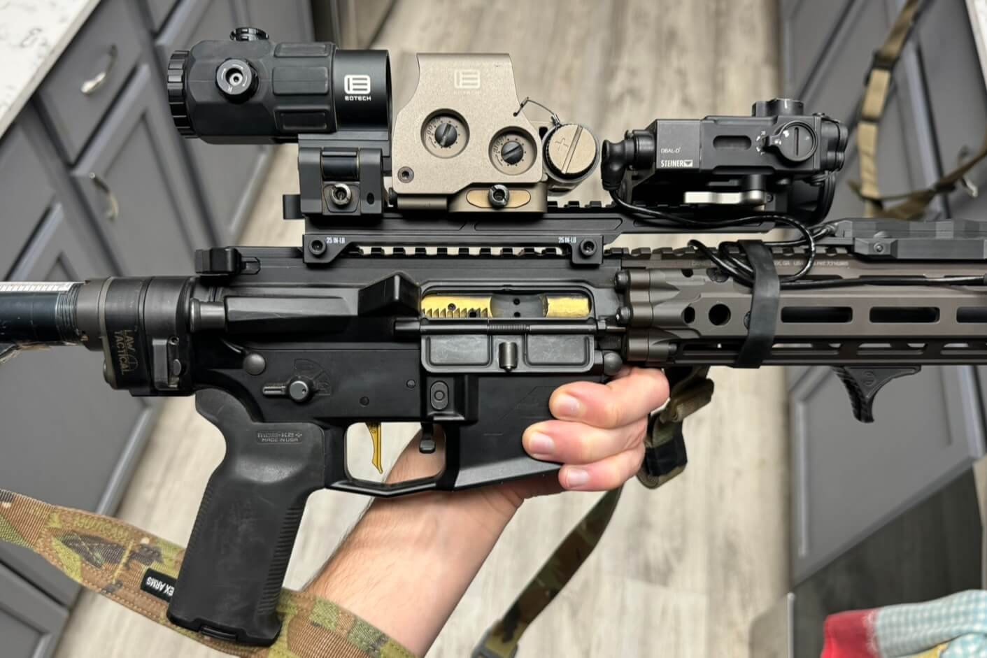 thumbnail image 2 of Noisefighters CliffhangIR-K Rail Riser - 0.83 Inch Tactical Scope Mount 2 of 11