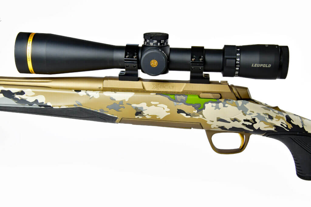 Browning X-Bolt Speed 2 rifle with Leupold VX-5HD rifle scope in Talley rings.